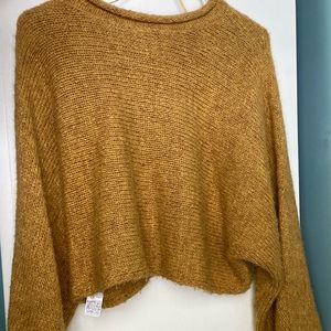 mustard color top shop sweater! size us 6